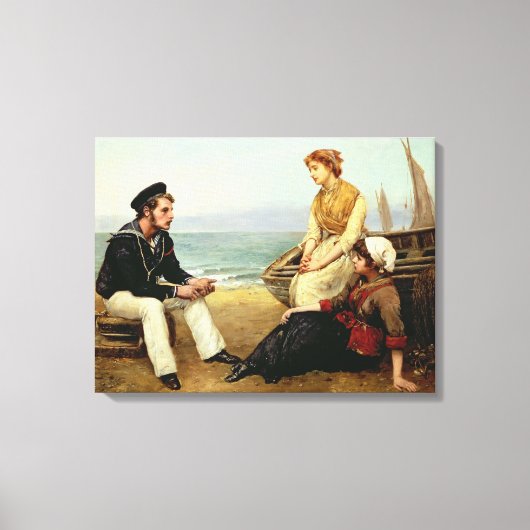 Relating his Adventures, 1881 Canvas Afdruk (Voorkant)