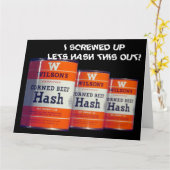 RELATION DÉFILER LA CARTE APOLOGIE PARDON (Fleur jaune)