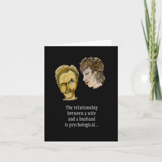 Relation humoristique de la carte de voeux des con (Devant)