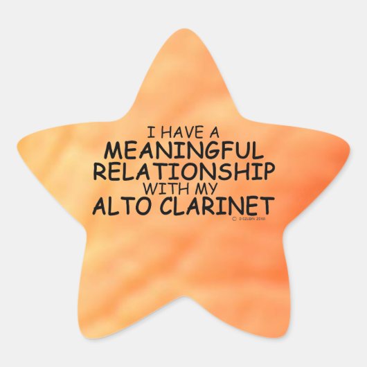 Relation significative Alto Clarinet Star Sticker (Devant)