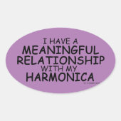 Relation significative Harmonica Oval Sticker (Devant)