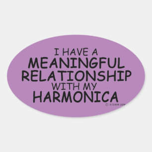 Relation significative Harmonica Oval Sticker
