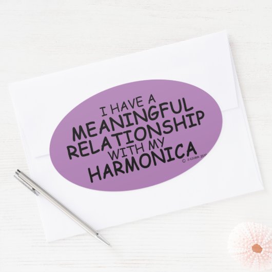 Relation significative Harmonica Oval Sticker (Enveloppe)