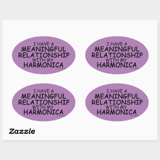 Relation significative Harmonica Oval Sticker (Feuille)