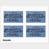 Relation significative Piano Sticker Rectangulaire (Feuille)