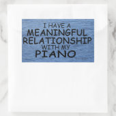 Relation significative Piano Sticker Rectangulaire (Sac)
