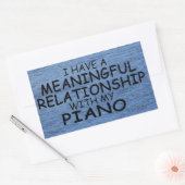 Relation significative Piano Sticker Rectangulaire (Enveloppe)