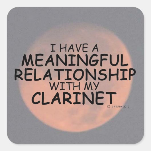 Relation significative Sticker Carré Clarinet (Devant)