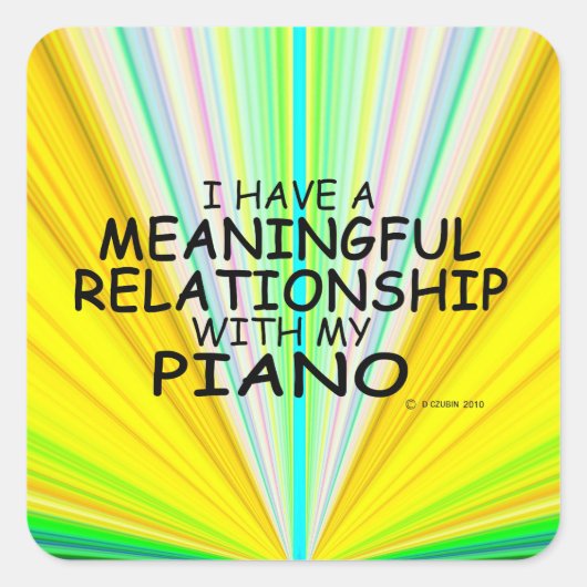 Relation significative Sticker Carré de piano (Devant)