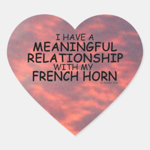 Relation significative Sticker Coeur de Corne Fran