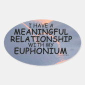 Relation significative Sticker Euphonium Oval (Devant)