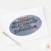Relation significative Sticker Euphonium Oval (Enveloppe)