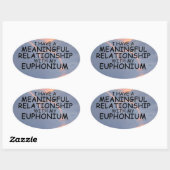 Relation significative Sticker Euphonium Oval (Feuille)