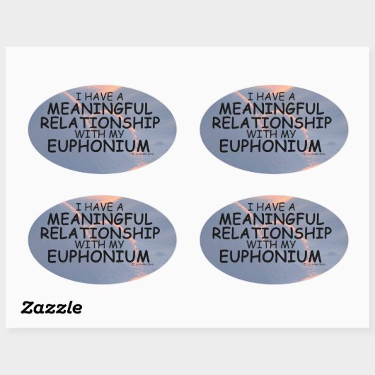 Relation significative Sticker Euphonium Oval (Feuille)