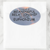 Relation significative Sticker Euphonium Oval (Sac)