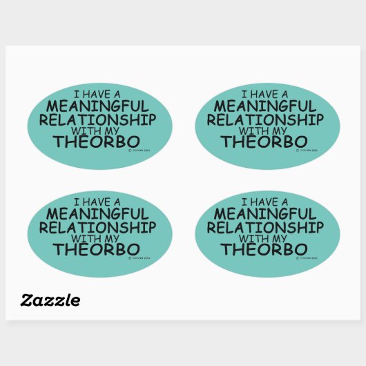 Relation significative Theorbo Sticker Oval (Feuille)