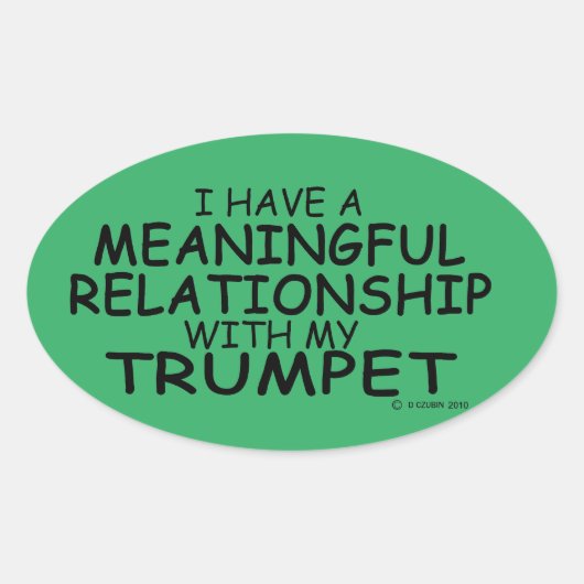 Relation significative Trumpet Sticker ovale (Devant)