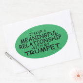Relation significative Trumpet Sticker ovale (Enveloppe)
