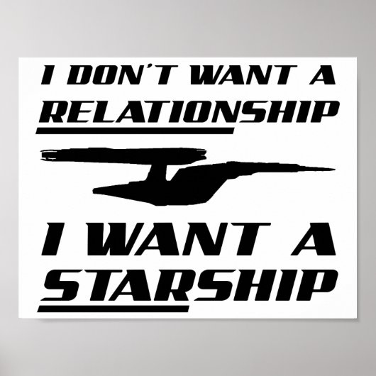 Relation Starship Funny Poster (Devant)
