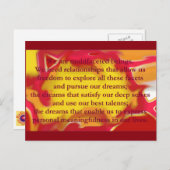 Relations qui autorisent la carte postale de devis (Devant / Derrière)