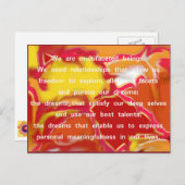 Relations qui autorisent le devis carte postale 2 (Devant / Derrière)