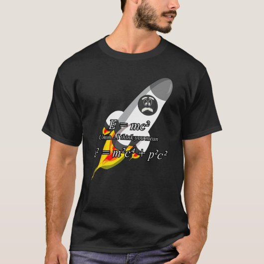 relativistische dispersierelatie t-shirt (Voorkant)