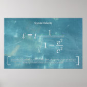Relativité Spéciale - Poster Math (Devant)