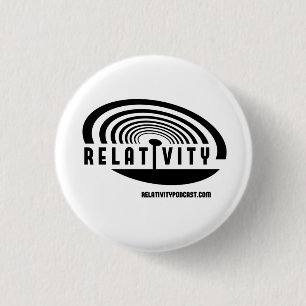 RELATIVITEIT logo-toets Ronde Button 3,2 Cm