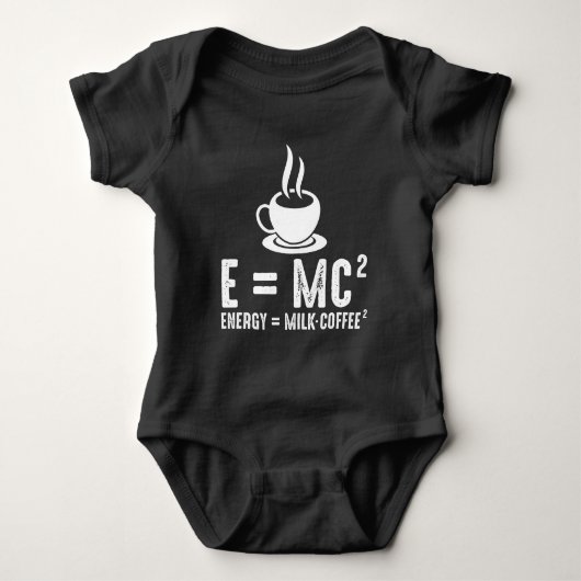 Relativiteit Theory Physics Science Coffee Milk Romper (Voorkant)