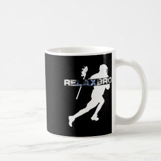 Relax Bro Funny Lacrosse Speler Lax Lover Joke T-s Koffiemok