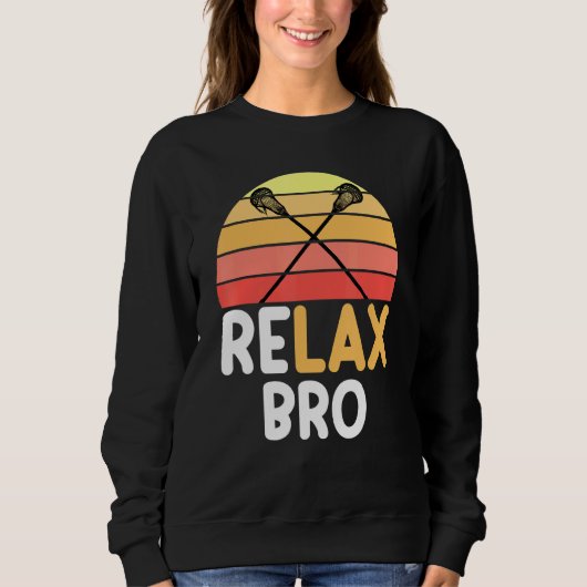 Relax Bro Lacrosse  Surf Sun Trui (Voorkant)