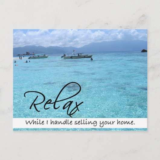 RELAX Carte postale Immobilier (Devant)