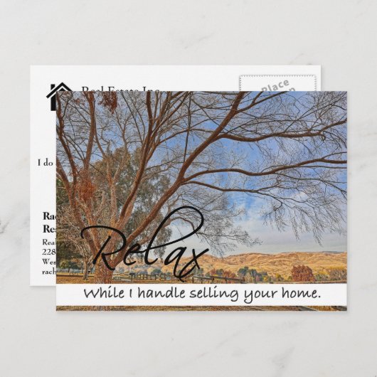 RELAX Carte postale Immobilier (Devant / Derrière)