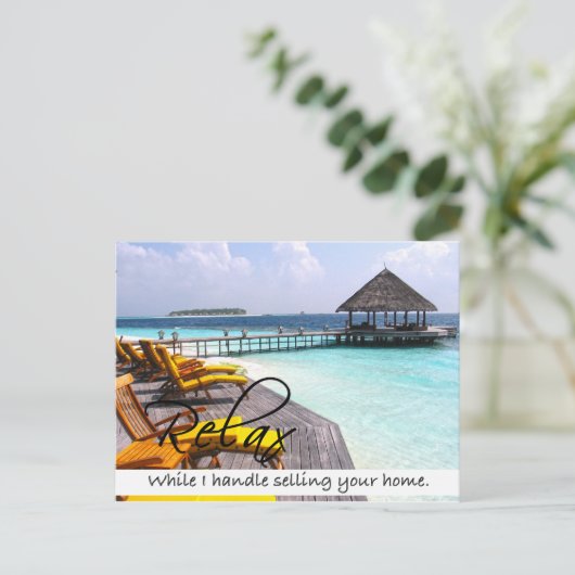 RELAX Carte postale Immobilier (Debout devant)