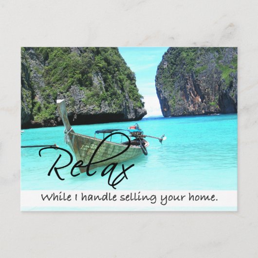 RELAX Carte postale Immobilier (Devant)