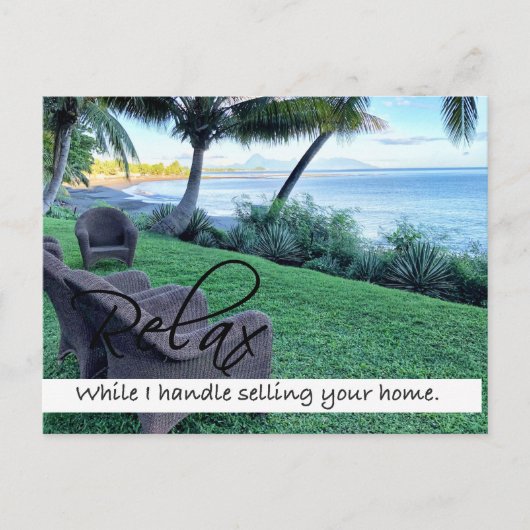RELAX Carte postale Immobilier (Devant)