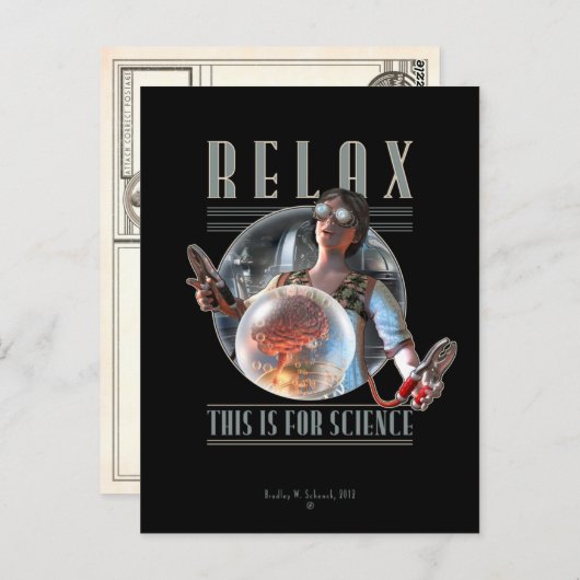 Relax : Ceci pour la carte postale SCIENCE (Devant / Derrière)