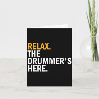 Relax De Drummers Hier Funny Drum muzikaal Kaart