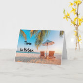 RELAX EN ENJOY **UW TWEEDE DAG" KAART (Gele Bloem)