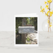 *RELAX* EN *** GENIET*** HET IS JE VERJAARDAG KAART (Gele Bloem)