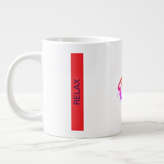 Relax Giant Café Mug (Gauche)