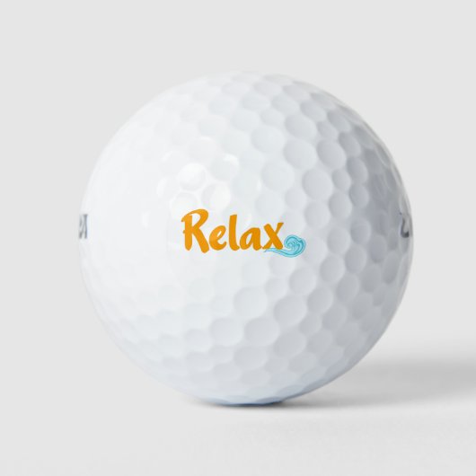 Relax Golf Balls Golfballen (Voorkant)