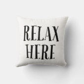 Relax Here Pillow Kussen (Achterkant)