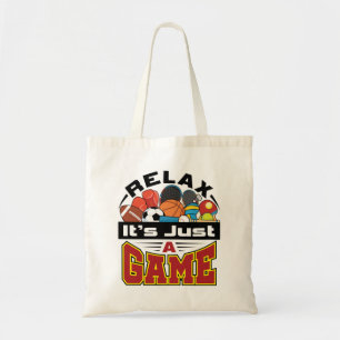 Relax Het is gewoon een Game PE Teacher Gym Coach Tote Bag