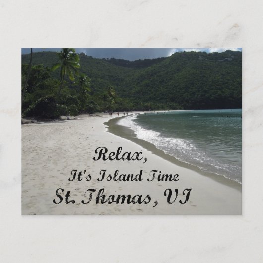 Relax, het is tijd voor de eilanden, St. Thomas VI Briefkaart (Voorkant)