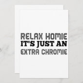 relax homie het is gewoon een extra chromie hipste (Voorkant / Achterkant)