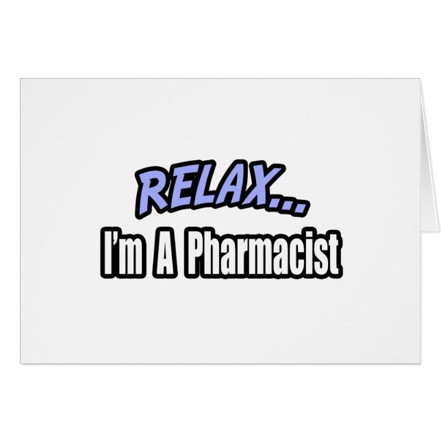 Relax, ik ben apotheker (Voorkant Horizontaal)