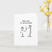 Relax Jack J'Ai Votre Carte Drôle Dos (Fleur jaune)