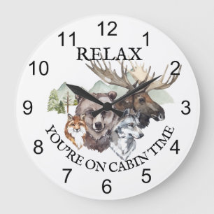 Relax, je bent op hut-tijd Bosdieren Grote Klok