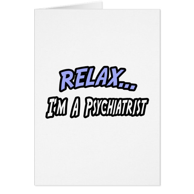 Relax, je suis psychiatre (Devant)